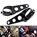 Vize Headlight Support Motorcycle Mounting Brackets Chopper Cafe Racer 35mm-43mm Headlamp (Black)