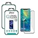VMAX MORE THAN YOU SEE Screen Protector for Huawei Mate 20 pro 3D Case Friendly Design Full Cover Anti-Fingerprints Scratch Resistance Bubble Free Tempered Glass Film, Easy Installation(Black)[2pack]