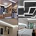 WenTop Waterproof Led Strip Lights SMD 3528 16.4 Ft (5M) 300leds 60leds/m White Flexible Tape Lighting Tape Lights in DC Jack for Boats, Bathroom, Mirror, Ceiling - Not Include Power Supply