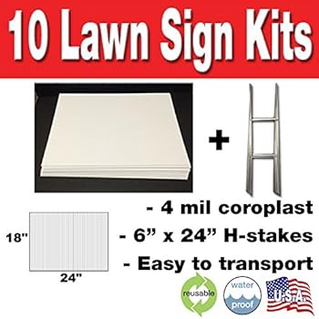 Amazon.com : Corrugated Sign EZ Wire Stakes (Pkg of 25