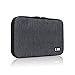 BUBM Universal Cable Organizer Electronics Accessories Case Various USB, Phone, Charge, Cable Organizer Travel Organizer – Double Layer – Black