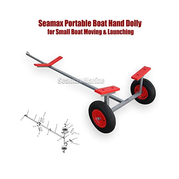 Seamax-Portable-Boat-Hand-Dolly-Set-with-16-Wheels-Fully-Extended-to-10ft-Length-Rear-Bunks-Width-38