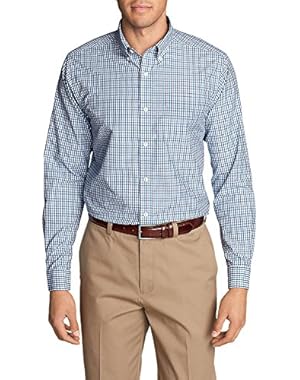 Men's Wrinkle-Free Pinpoint Oxford Classic Fit Long-Sleeve Shirt - S
