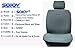 Sojoy Universal Fit Full Set Car Seat Covers and Cushions Four Seasons(Checked Black & White)