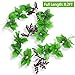 Meiliy 8FT 5pcs Artificial Greenery Chain Grapes Fake Vines Leaves Foliage Simulation Fruits for Home Room Garden Wedding Garland Outside Decoration