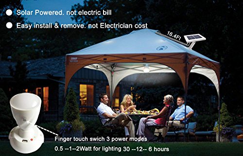 Multiple Solar House Lighting Kits Finger Touch Switch 3 Power Modes Table Lamp with USB Charger Solar Powered Led Torch/Shed Light/Wall Light/Ceiling Light Indoor - Thumbnail 4