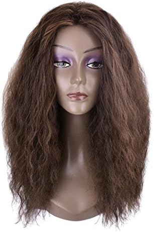 Miss Rola Kinky Curly Wigs Ombre Color Synthetic High Heat Resistant As Real Hair Wigs For Women Long Water Wave 17" Fashion And Sexy Natural Wavy (4/30#)