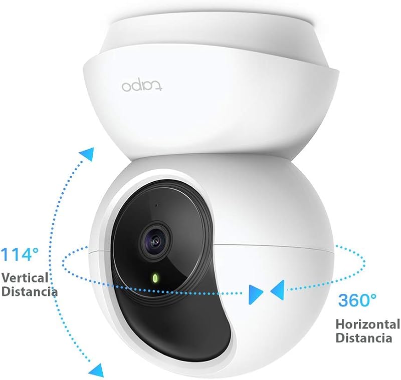 Tapo c200p2 - câmera ip wifi câmera de vigilância 360 ° fhd 1080p, visão noturna, notificações em tempo real, suporta cartão sd, detecção de movimento, controle remoto, compatível com alexa