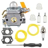 Buckbock 308054034 308054014 Carburetor with Tune Up Kit for Ryobi RY09053 RY09055 RY09056 RY08554 RY09907 RY28000 RY28005 RY28025 RY28065 Brushcutter Leaf Blower Vacuum