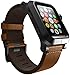 LUNATIK EPIK Aluminum Case and Leather Strap for Apple Watch Series 1, Black/Brown