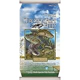 Sportsman Choice Trophy Fish Food, A High Protein, Multi-Particle Size Floating Diet For Bass, Bluegill, Catfish, Minnows, Brim, And Other Fish That Normally Populate Ponds, 25 lbs
