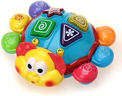 Baby Toys KAWO Electric Crawling Ladybug with with Shining Lights And Music