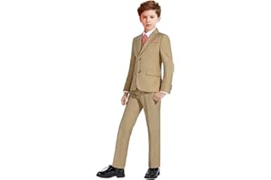 Almighty Magic Boy's Formal Suits Slim Fit Boys Suit Set Dresswear Ring Bearer Outfit Kids Wedding Dress Clothes