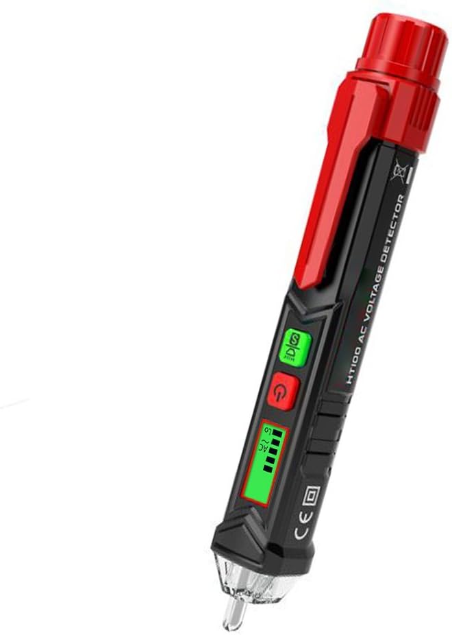 Non Contact Voltage Tester, Protmex AC Voltage Detector, Sensitivity Adjustable Electrical Tools Pen Type Circuit Testers Auto Power-Off Sound and LED Alarmed AC 12-1000V Test Pencil with Flashlight