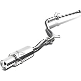 DNA MOTORING CBE-HC06EX Stainless Steel Cat Back Exhaust System [Compatible with 06-11 Honda Civic EX 1.8L]