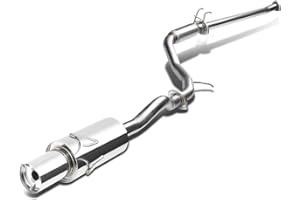 DNA MOTORING CBE-HC06EX Stainless Steel Cat Back Exhaust System [Compatible with 06-11 Honda Civic EX 1.8L]
