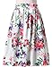 GRACE KARIN Women's High Waist Pleated Floral Skirts (Various Colors)