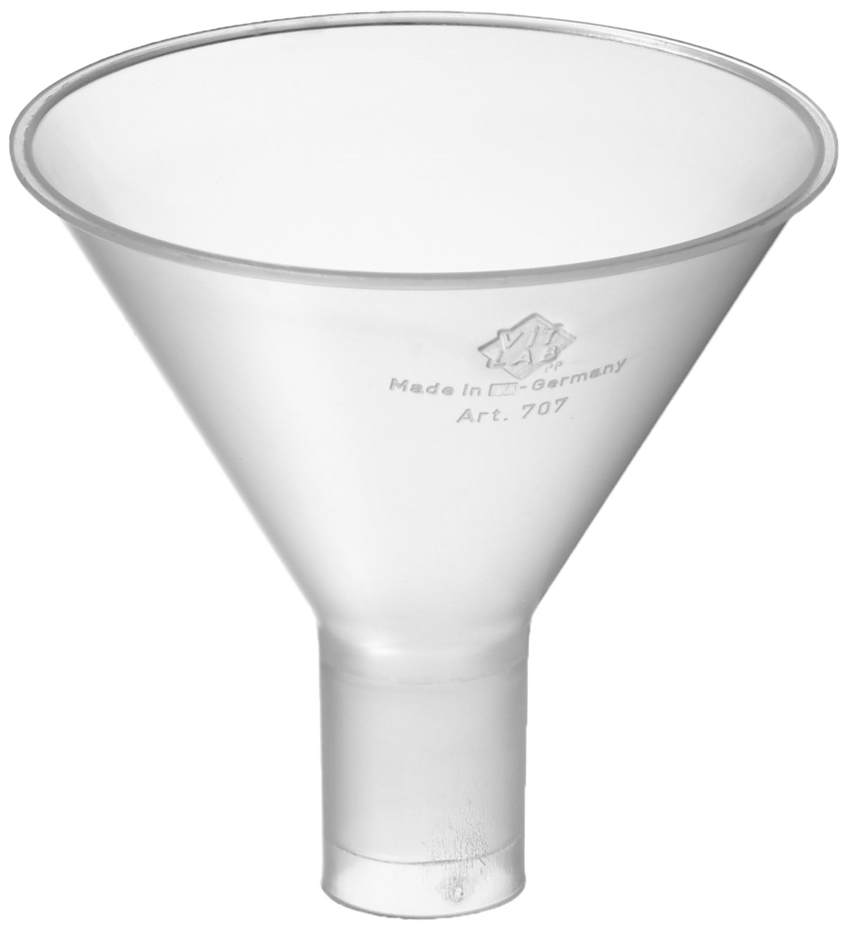 neoLab E-1660 powder funnel, polypropylene, 65 mm diameter, 16 mm spout diameter