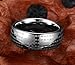 Mealguet Jewelry Genuine Tungsten Carbide Chinese Heart Sutra Engraved Domed Wedding Rings Band,Comfrot fit,Size 10