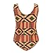 Malloom Women's Plus Size Geometric Printing One Piece Bikini Monokini Swimwear (XXXL)