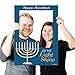 Big Dot of Happiness Happy Hanukkah - Chanukah Party Selfie Photo Booth Picture Frame and Props - Printed on Sturdy Material