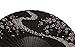 Folding Chinese Fan,Japanese Vintage Portable Hand Held Fans with Fabric Sleeve for Women (Black)
