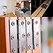 xhlife Folding Butt Hinges 304 Stainless Steel 3 Inch and 2 Inch Long for Cabinet Gate Closet Door 20pcs with 120 Screws Silver Tone Home Furniture Hardware Door Hinge