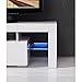 LED TV Stand Unit Cabinet w/Drawer Console Furniture High Gloss White