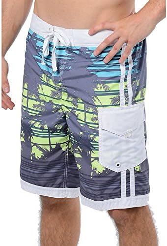 US Apparel Men's Summer Holiday Micro Fiber Quick Dry Swim Trunks