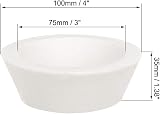 sourcing map 4-Inch Flaring Cup Grinding Wheel 80 Grit White Aluminum Oxide view 3