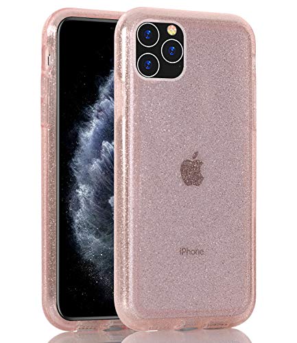 Baisrke Clear Glitter Case For Iphone 11 Pro Max Hybrid Heavy Duty Protection Case Hard Plastic