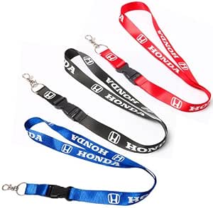Amazon.com: Honda Logo Lanyard Keychain Special Package Sale - 3 Color