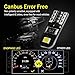 ENDPAGE 194 LED Bulbs Canbus Error Free 6000K Xenon White Super Bright 2835 Chipsets 168 2825 175 T10 W5W LED Replacement Bulbs for Car Dome Map Door Courtesy License Plate Lights(Pack of 10)