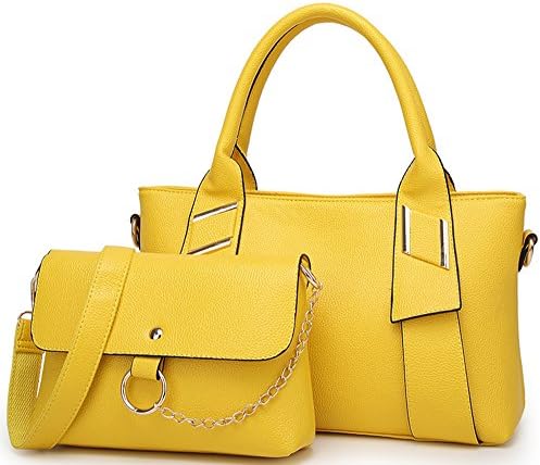 PU Leather Handbag/Shoulder Bag for Women Pure Color Simple Style 2pcs
