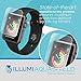 ILLUMI AquaShield Screen Protector Compatible with Apple Watch (42mm,Compatible with Series 1,2,3)(6-Pack)(Full Coverage) No-Bubble High Definition Clear Flexible TPU Film