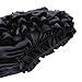 ACSUSS Men's Shiny Satin Frilly Thong Sissy Crossdress Bloomer Ruffled Skirted Panties Type A Black X-Large