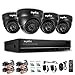 ANNKE 16CH 4K Home Security Camera System with 24/7 All-Day Recording, 4K NVR with 4 X 8MP Outdoor Cameras and 2TB HDD, Two-Way Talk, Dual-Band WiFi, IP66 Weatherproof, Alexa