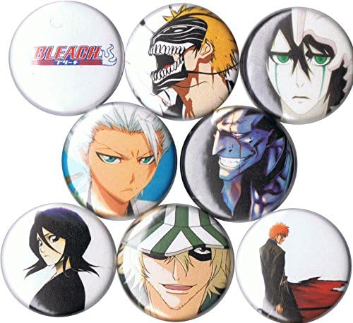 Bleach set of 8 pins/buttons/badges 1"