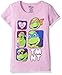 Nickelodeon Girls' Little Girls' Teenage Mutant Ninja Turtles Glitter T-Shirt, Lilac, 4