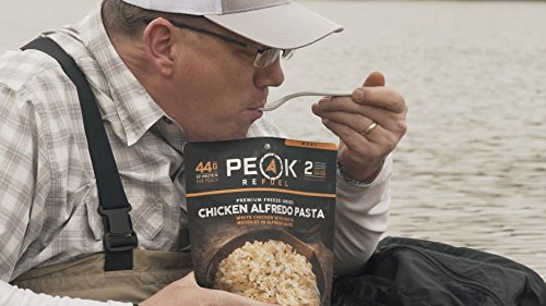 Peak Refuel Chicken Alfredo Pasta | 2 Serving Pouch | Freeze Dried Backpacking and Camping Food | Amazing Taste | Quick Prep