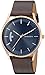 Skagen Men's Holst Quartz Stainless Steel and Leather Casual Watch, Color: Rose Gold-Tone, Brown (Model: SKW6395)