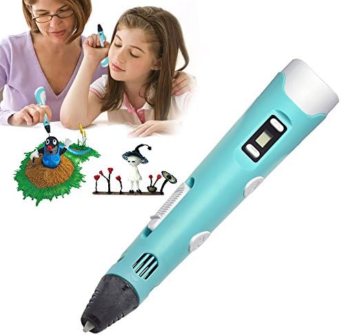 Aibecy 3D Printing Pen Adjustable Speed &amp; Temperature LED Display ABS Pen Holder with 1 Roll 10m PLA Filament for Drawing Painting Art Craft Making 3D Modeling Children Education Birthday Christmas