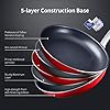 HITECLIFE-Frying-Pan-28cm-Nonstick-Omelette-Pan-PFOA-Free-Frying-Pan-for-Induction-Hob-Induction-Pan-with-Stainless-Steel-Handle-Oven-Safe-Aluminum-Cookware-Nonstick-Coating-Skillet-Red HITECLIFE Frying Pan 28cm, Nonstick Omelette Pan, PFOA-Free, Frying Pan for Induction Hob, Induction Pan with Stainless Steel Handle, Oven Safe Aluminum Cookware, Nonstick Coating Skillet, Red