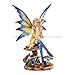 Pacific Giftware PTC 6 Inch The Magician Fairy Sitting on Mushrooms Statue Figurine