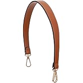 DOPENSPI Shoulder Bag Strap, PU Leather Short Handbag Handle Strap 19In Leather Purse Straps Shoulder Bag Straps Replacement