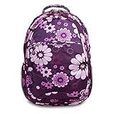 J World New York Cornelia Backpack, Purple Flower, One Size