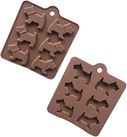 Amazon Garloy製愛らしい犬のチョコレートキャンディフォンダン型2個パック シリコン製犬型 自家製チョコレートキャンディー グミ ゼリー用 Garloy 飴 チョコレート型 通販