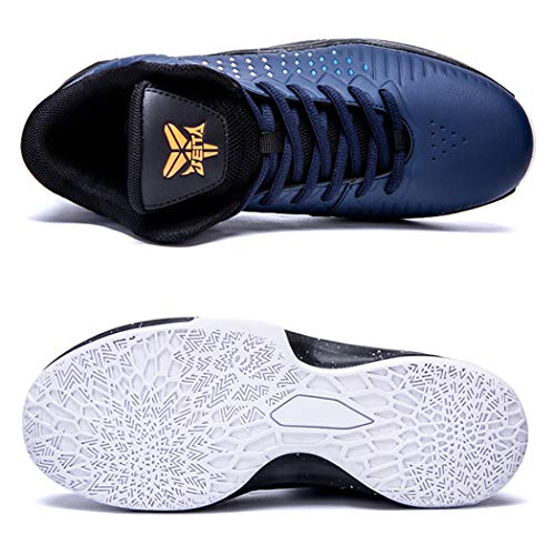 BEITA High Upper Basketball Shoes Sneakers Men Breathable Sports Shoes Anti Slip Blue