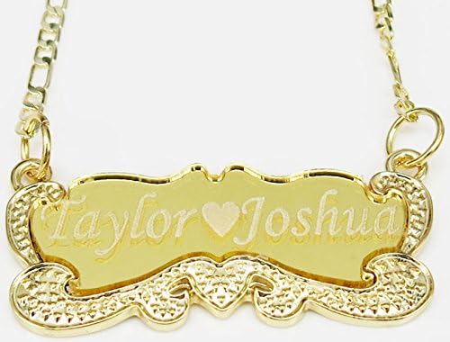 OPENMARTS 18K Yellow Gold Plated Personalized I.D. Name Bracelet Mens Leady