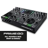 Denon DJ PRIME GO â€“ Portable DJ Set / Smart DJ Console with 2 Decks, WIFI Streaming, 7-Inch HD Touchscreen and Rechargeable Battery